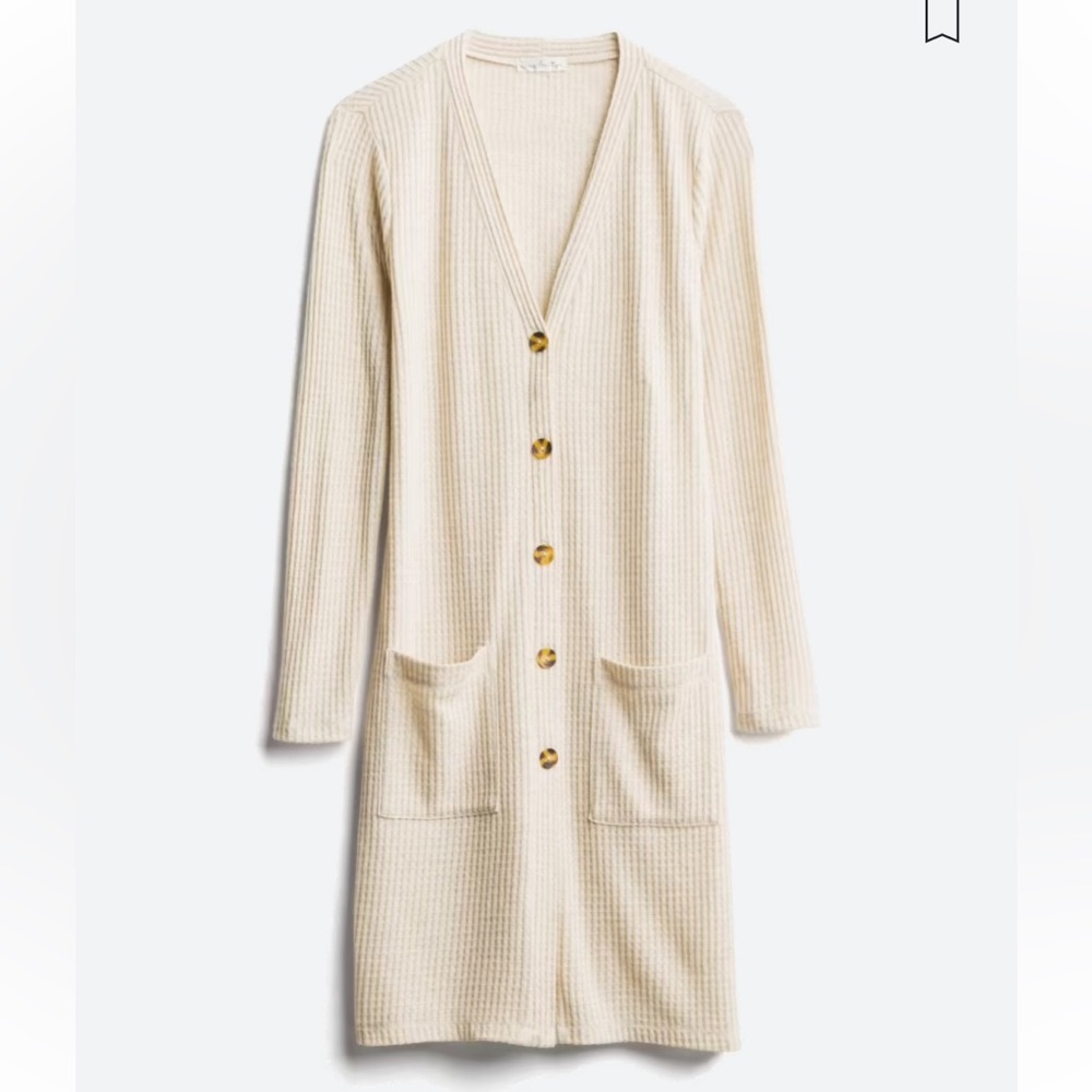 NINE BRITTON
Blair Button Detail Waffle
Duster Cardigan